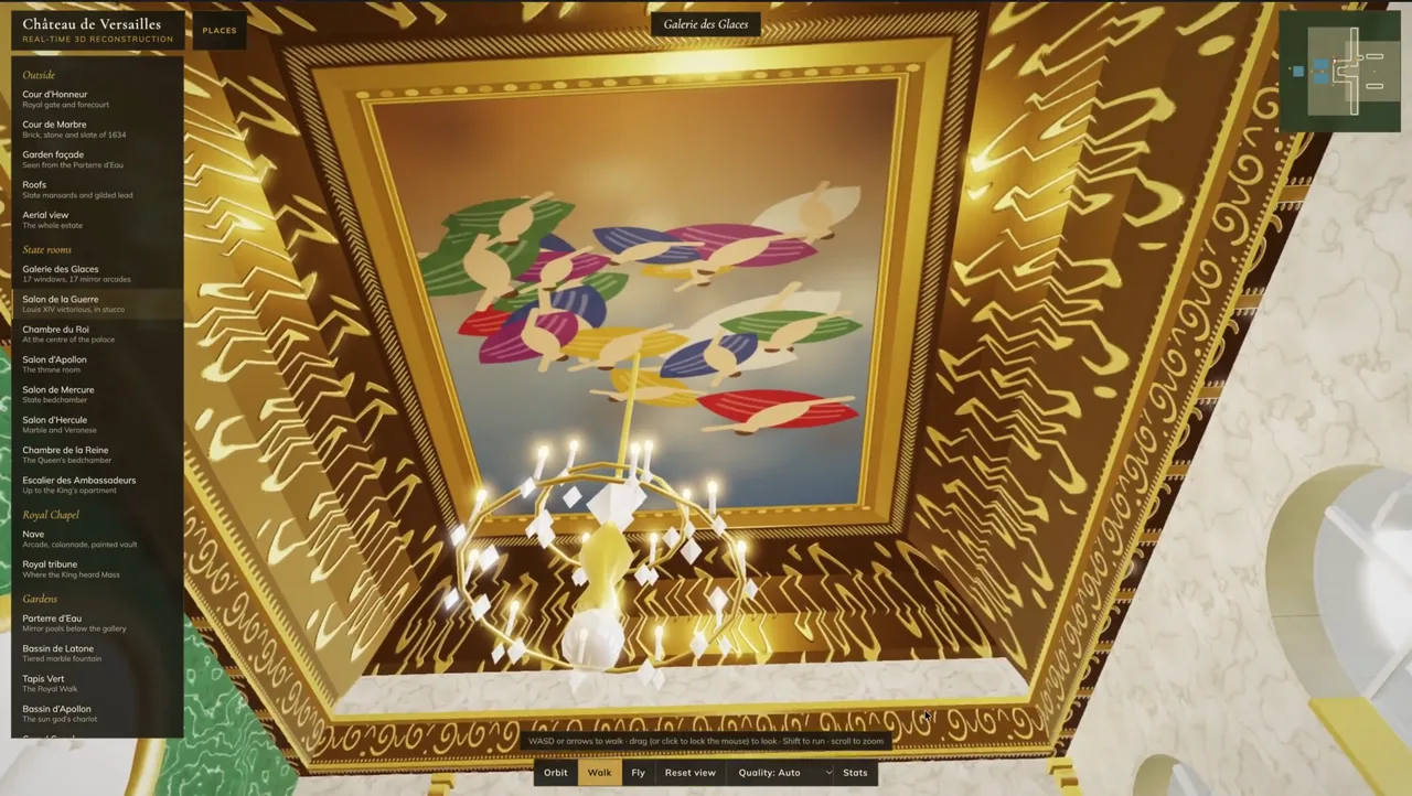 A 3D walk through the Palace of Versailles