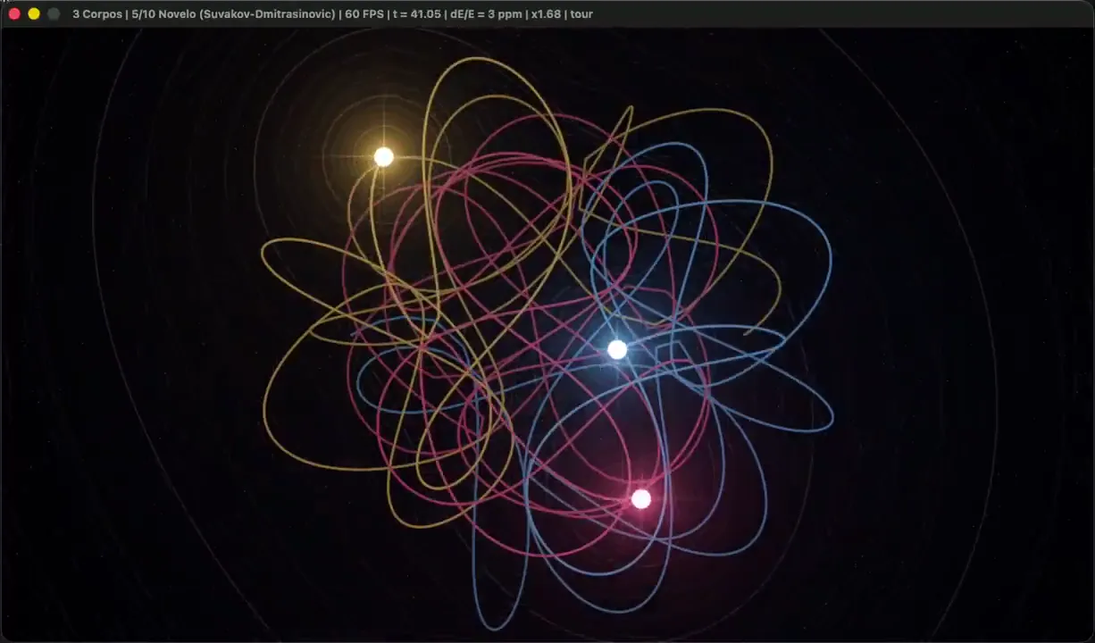 Three-body problem in Bend2 by zAdrielsan