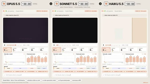 Claude Motion: Opus 5.5 Animated Story by @N01ennn