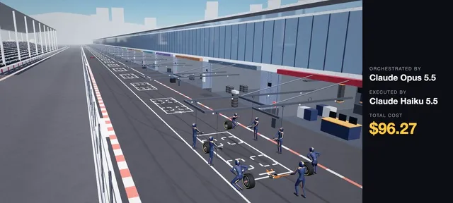 Cinematic F1 Pit Stop Animation by @rubenssoto_ai